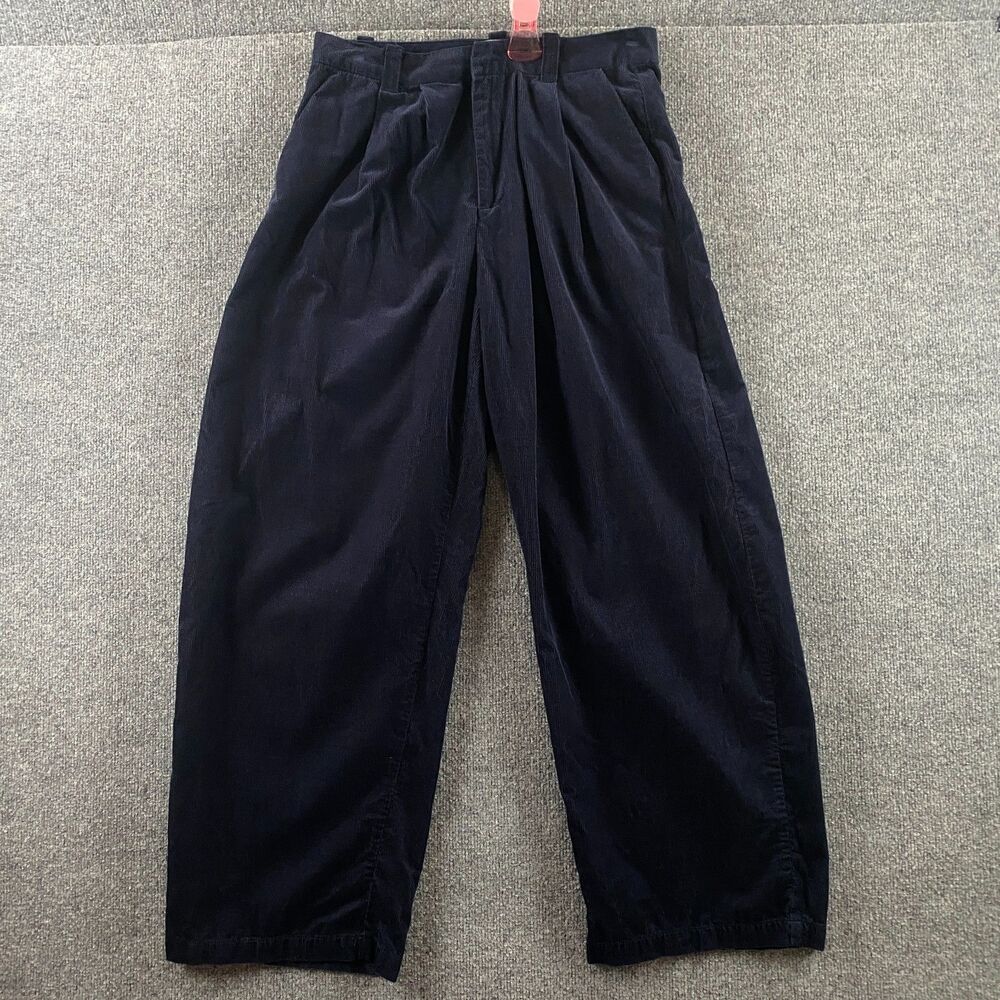 BDG Corduroy Pants Wide Leg Blue Womans Size 8